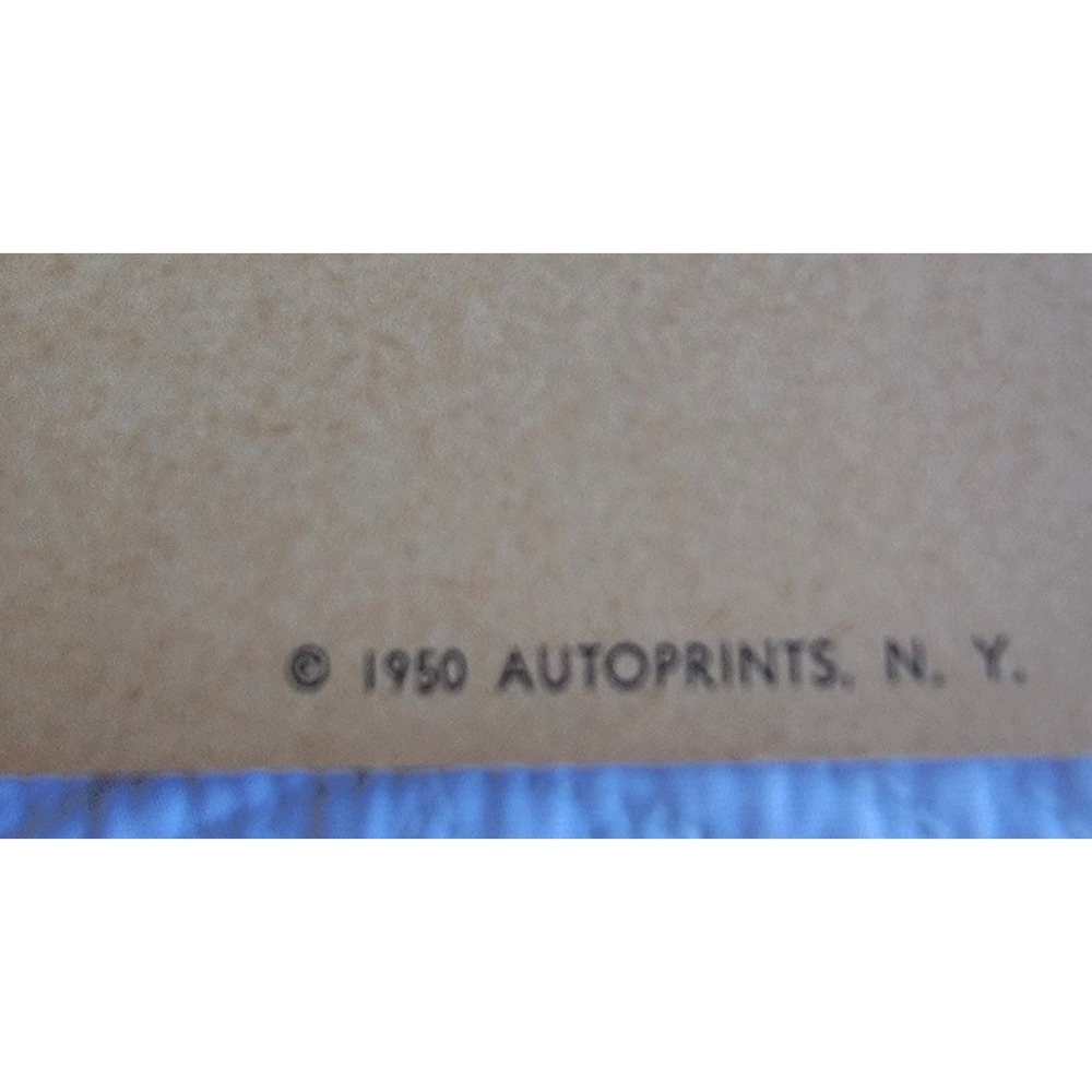 5 Vintage 1950 Clarence Hornung Autoprints Antique Car Lithographs S 8.5x5.5 - Picture 8 of 8